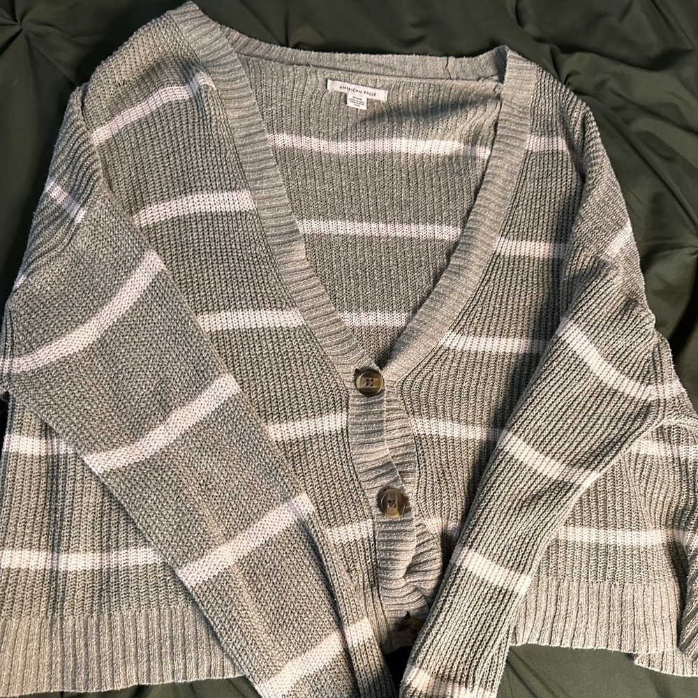 Sage Green Button Cardigan